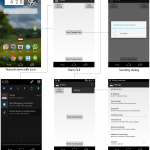 Mobile app GUI Flow